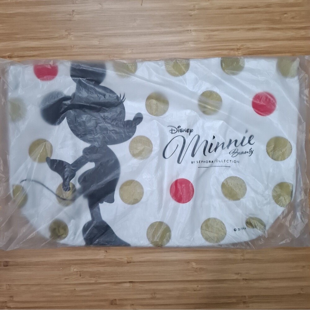 Disney Minnie Mouse Canvas Shopping Tote Bag Sephora New in Package Polka Dot